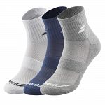 Babolat Quarter Socks 3-Pack White / Estate / Grey